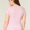 Camiseta de cuello redondo
