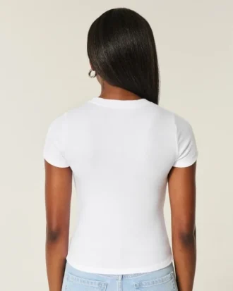 Camiseta de cuello redondo