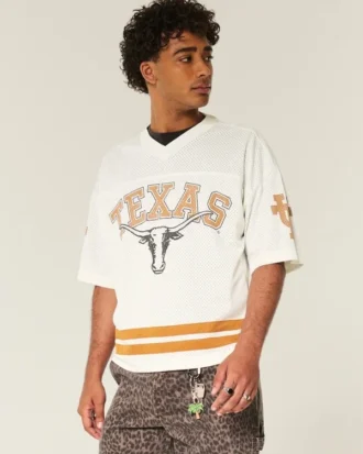 Camiseta de fútbol americano con estampado de los Longhorns de la Universidad de Texas en Austin
