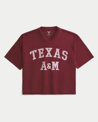 Camiseta de fútbol americano con gráfico de los Aggies de la Universidad de Texas A&M