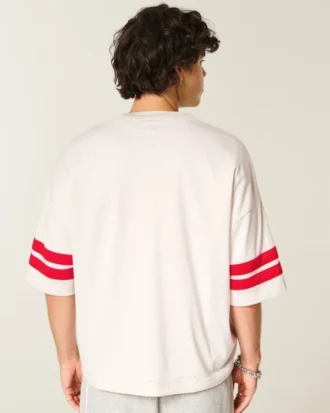 Camiseta de fútbol americano con gráfico de los Scarlet Knights de la Universidad de Rutgers