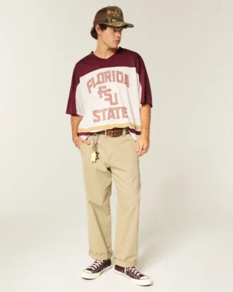 Camiseta de fútbol con gráfico de los Seminoles de la Universidad Estatal de Florida