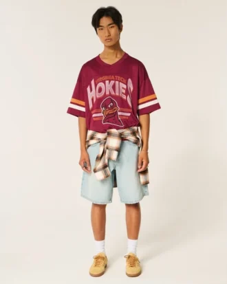 Camiseta de fútbol con gráfico de los Virginia Tech Hokies
