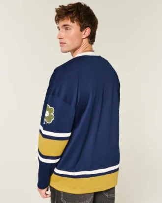 Camiseta de hockey con estampado de los Fighting Irish de la Universidad de Notre Dame
