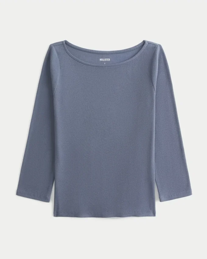 Camiseta de manga 3/4 y cuello en V