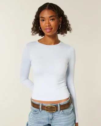 Camiseta de manga larga sin costuras para bebé