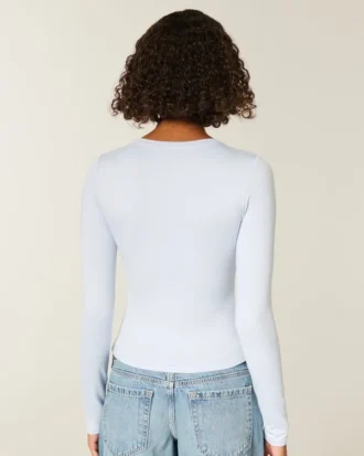 Camiseta de manga larga sin costuras para bebé