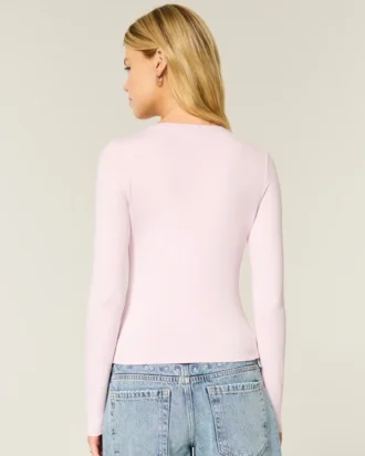 Camiseta de manga larga sin costuras para bebé