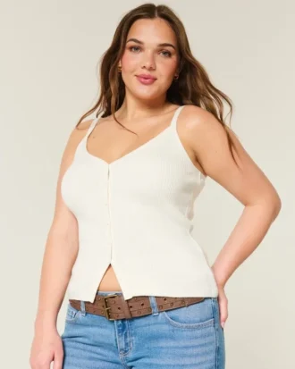Camiseta de tirantes con botones