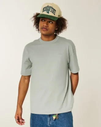 Camiseta fresca con logotipo cuadrado