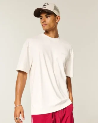 Camiseta fresca con logotipo cuadrado