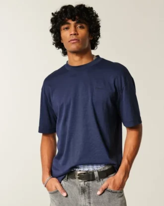 Camiseta fresca con logotipo cuadrado