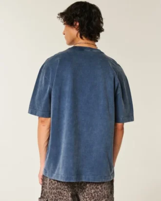 Camiseta gráfica Athens de corte cuadrado y tejido grueso