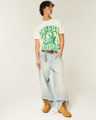 Camiseta gráfica Boxy de los Ducks de la Universidad de Oregón