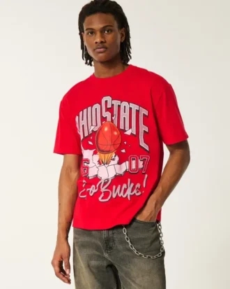 Camiseta gráfica Boxy Ohio State Buckeyes
