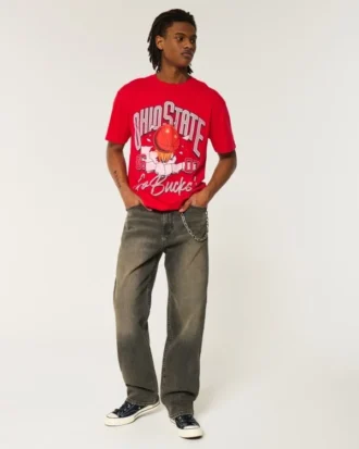Camiseta gráfica Boxy Ohio State Buckeyes