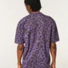 Camiseta gráfica brillante de peso pesado Hollister x Taco Bell Boxy