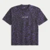 Camiseta gráfica brillante de peso pesado Hollister x Taco Bell Boxy