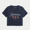 Camiseta gráfica con cuello en V de la Universidad de Siracusa