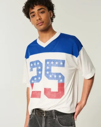 Camiseta gráfica corta y cuadrada