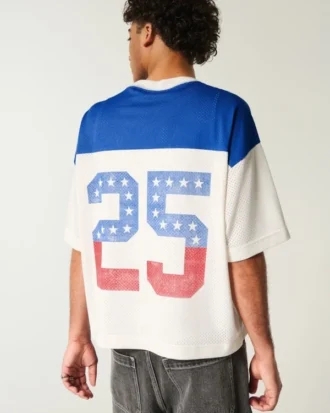 Camiseta gráfica corta y cuadrada