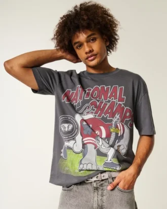 Camiseta gráfica cuadrada de la Universidad de Alabama Crimson Tide