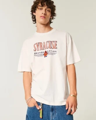 Camiseta gráfica cuadrada de la Universidad de Syracuse