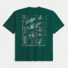 Camiseta gráfica cuadrada de la Universidad Estatal de Michigan