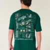 Camiseta gráfica cuadrada de la Universidad Estatal de Michigan