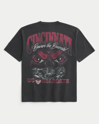 Camiseta gráfica cuadrada de los Bearcats de la Universidad de Cincinnati