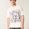 Camiseta gráfica cuadrada de los Wildcats de la Universidad Northwestern