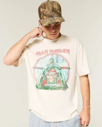 Camiseta gráfica cuadrada Iron Maiden