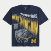 Camiseta gráfica cuadrada Michigan Wolverines