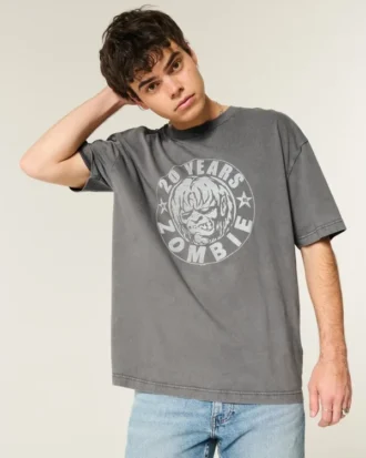 Camiseta gráfica cuadrada Rob Zombie