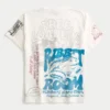 Camiseta gráfica mixta relajada