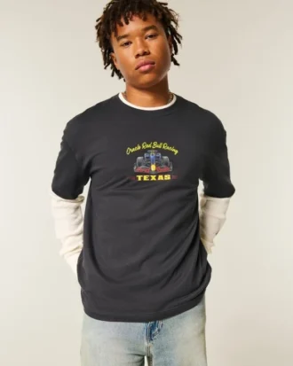 Camiseta gráfica Oracle Red Bull Racing de corte cuadrado