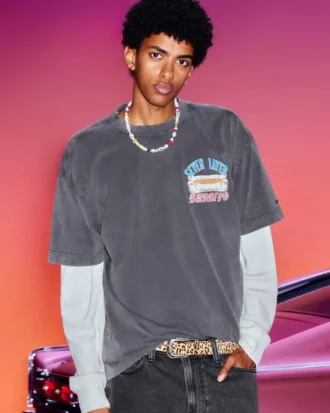 Camiseta gráfica oversize de Hollister x Taco Bell