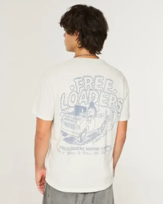 Camiseta gráfica Relaxed Freeloaders Moving Company