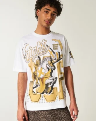 Camiseta gráfica UCF Knights de corte cuadrado