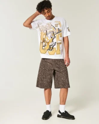 Camiseta gráfica UCF Knights de corte cuadrado
