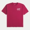 Camiseta holgada de algodón con estampado Shady Pine Motel