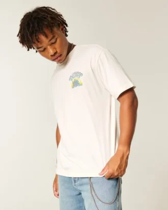 Camiseta holgada de algodón con gráfico Hollywood Haunts
