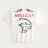 Camiseta holgada Dodge Hellcat con estampado gráfico Camiseta holgada Dodge Hellcat con estampado gráfico