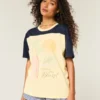 Camiseta oversize con estampado de Brasil