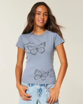 Camiseta para bebé con estampado de mariposa London