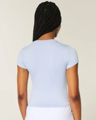Camiseta para bebé de tejido suave, elástico y sin costuras