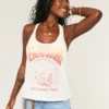 Camiseta sin mangas con espalda nadadora trenzada y estampado Desert Sound