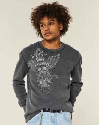 Camiseta térmica con estampado de calaveras
