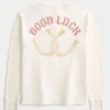 Camiseta térmica con gráfico «Good Luck»