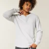 Camiseta térmica holgada Henley